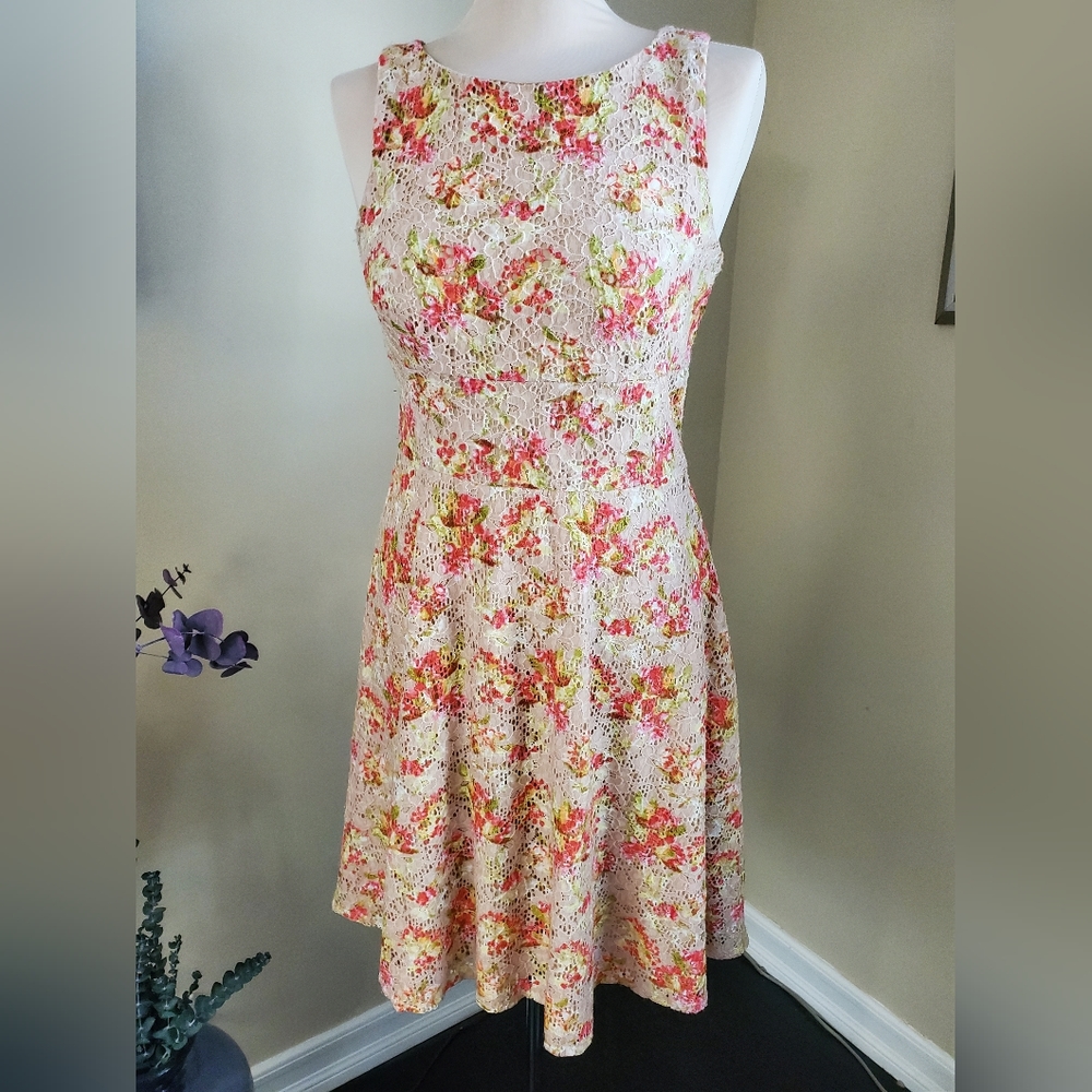 GABBY SKYE spring floral dress, size 4
